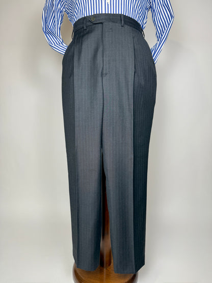 Completo Yves Saint Laurent anni ‘90 grigio gessato - tg. 54/56