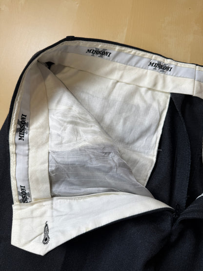 Completo Missoni anni ‘90 in flanella grigio antracite - tg. 48/50