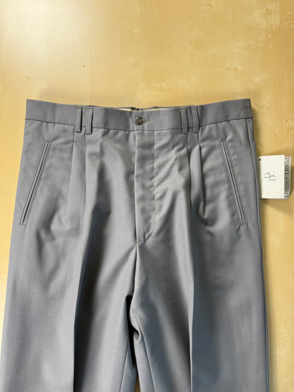 Pantaloni fresco lana verde-grigio anni '80 (NOS) - tg. 50