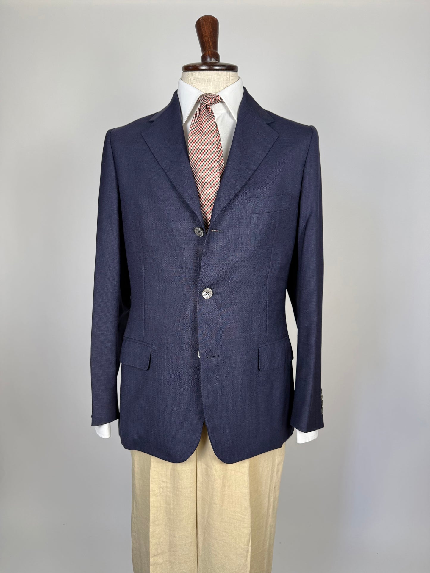 Giacca Aquascutum estiva hopsack blu- tg. 48