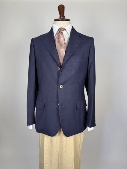 Giacca Aquascutum estiva hopsack blu- tg. 48