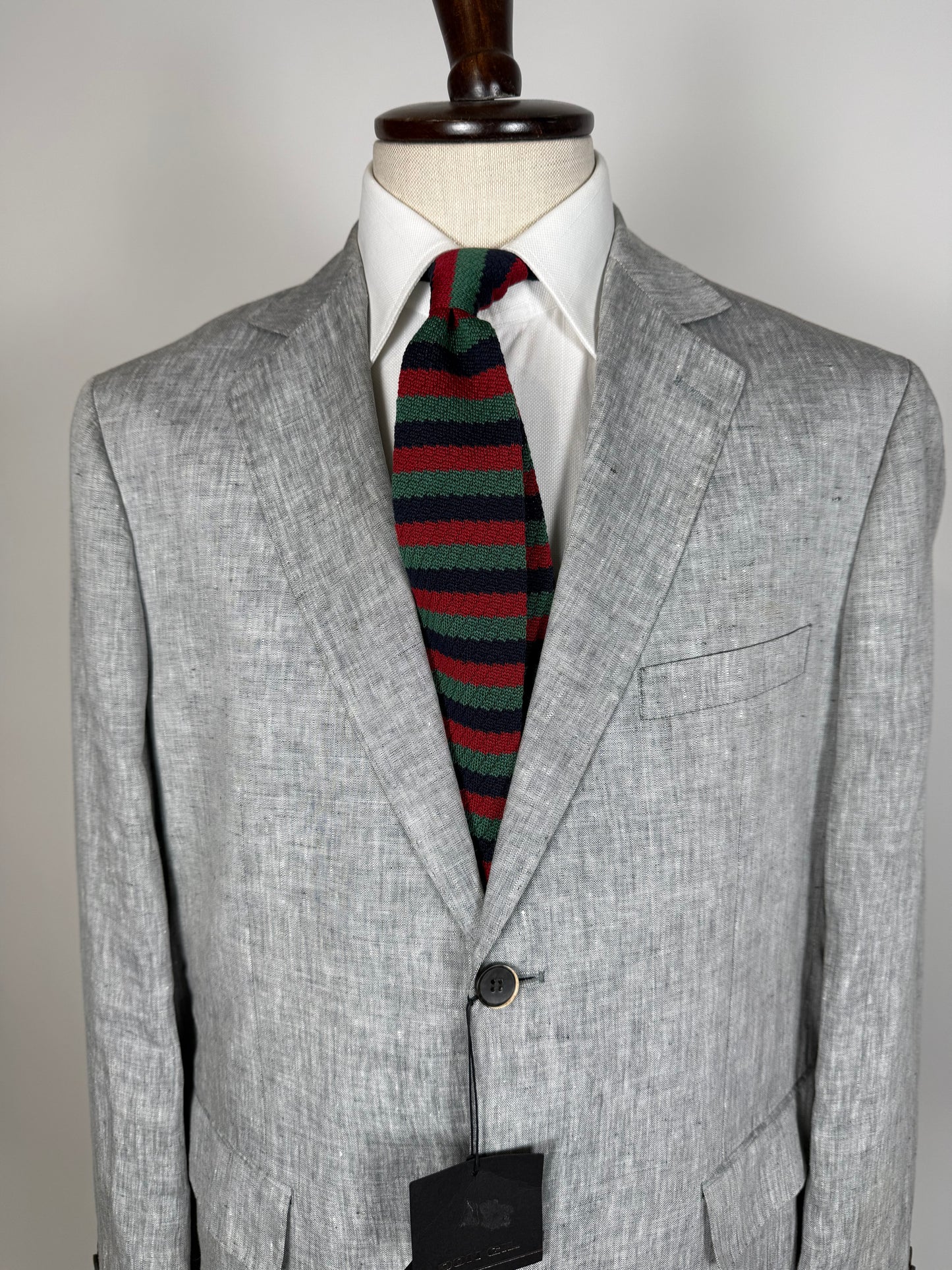 Completo in lino grigio chiaro (nuovo) - tg. 54/56