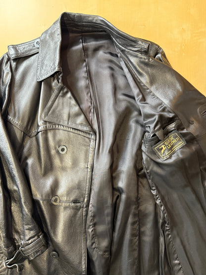 Trench anni ‘70 in pelle - tg. 44/46