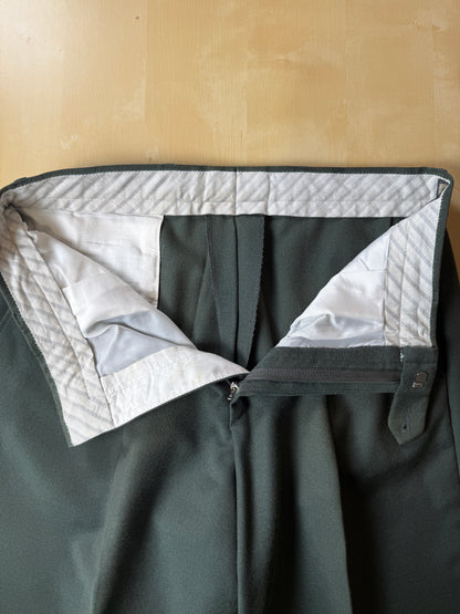 Pantaloni anni ‘80 in flanella verde - tg. 46/48