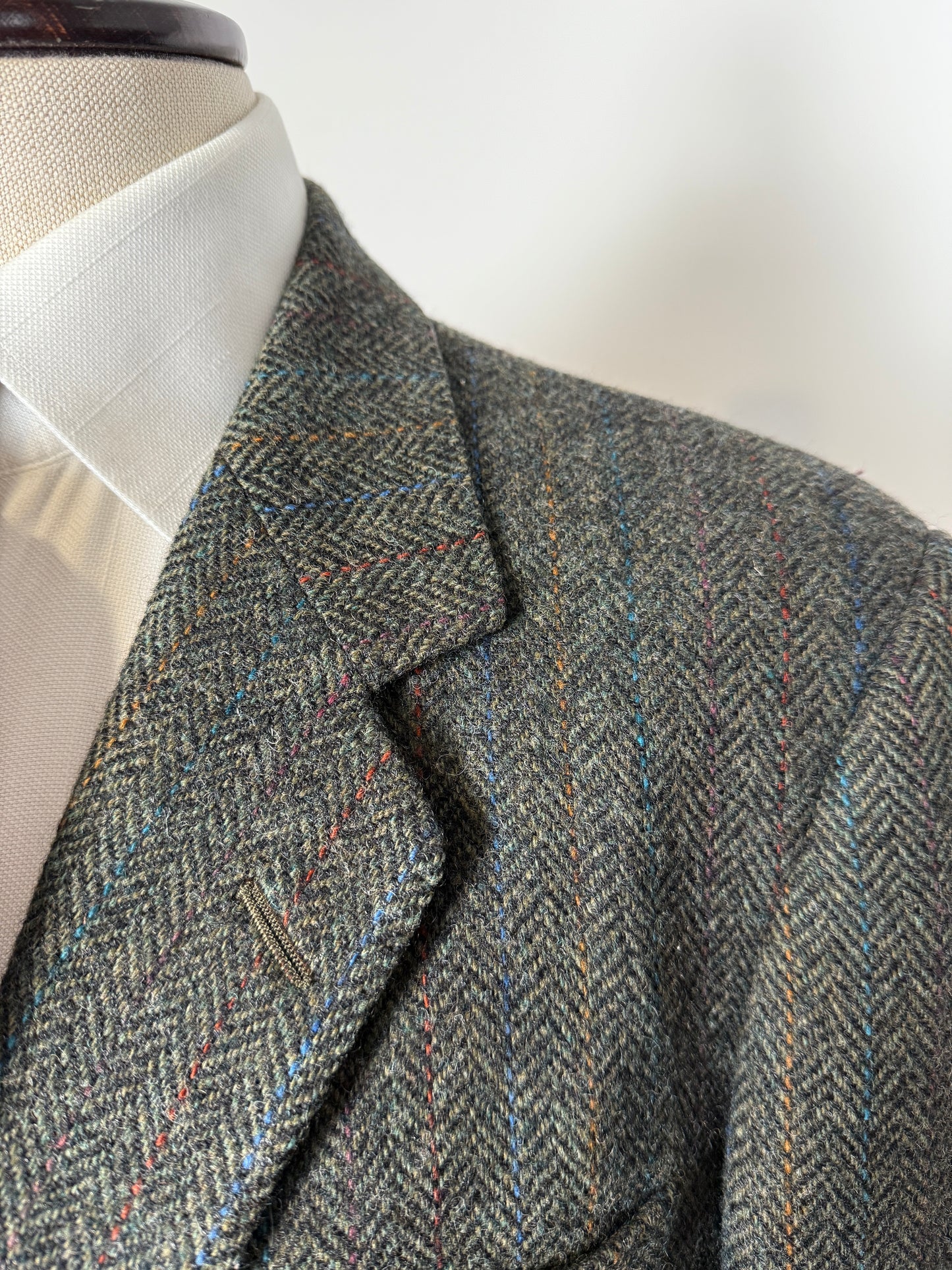 Giacca Daks shetland tweed spigato - tg. 52/54