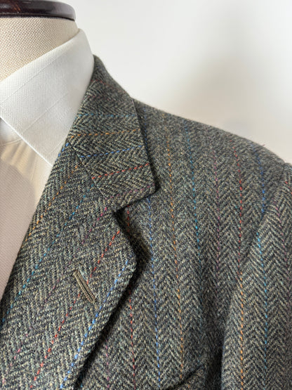 Giacca Daks shetland tweed spigato - tg. 52/54