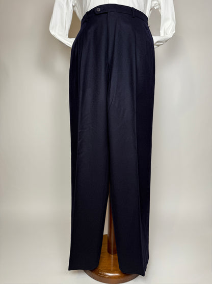 Pantaloni in flanella blu - tg. 50