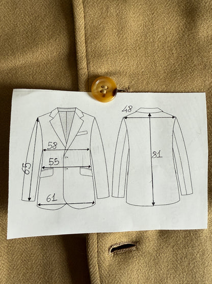 Giacca americana anni ‘60/‘70 in puro cashmere spinato - tg. 52