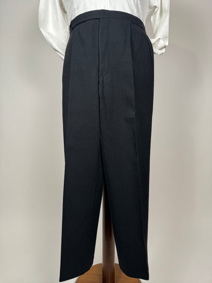 Completo anni ‘60 sartoriale flanella antracite - tg. 46