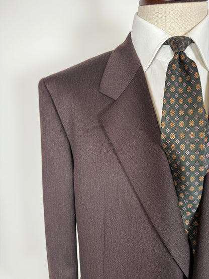 Completo anni ‘90 in flanella marrone (NOS) - tg. 58/60 drop basso