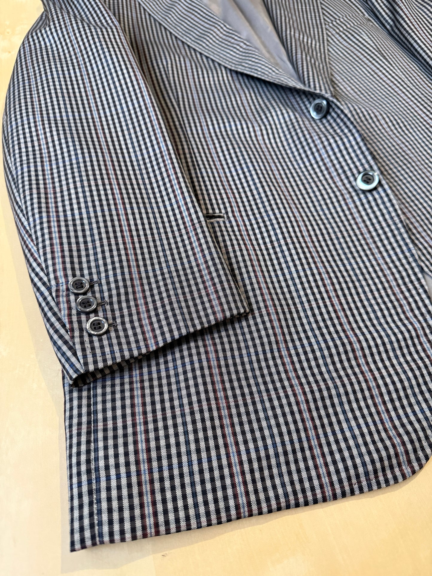 Giacca sartoriale in flanella pettinata check - tg. 50/52