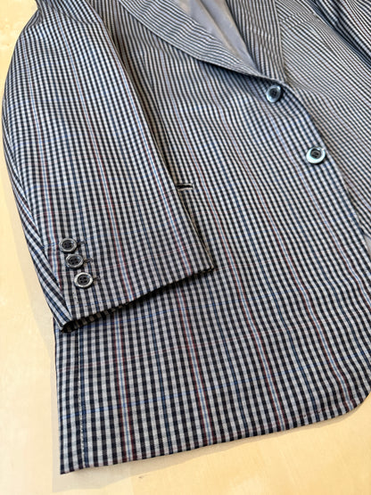 Giacca sartoriale in flanella pettinata check - tg. 50/52