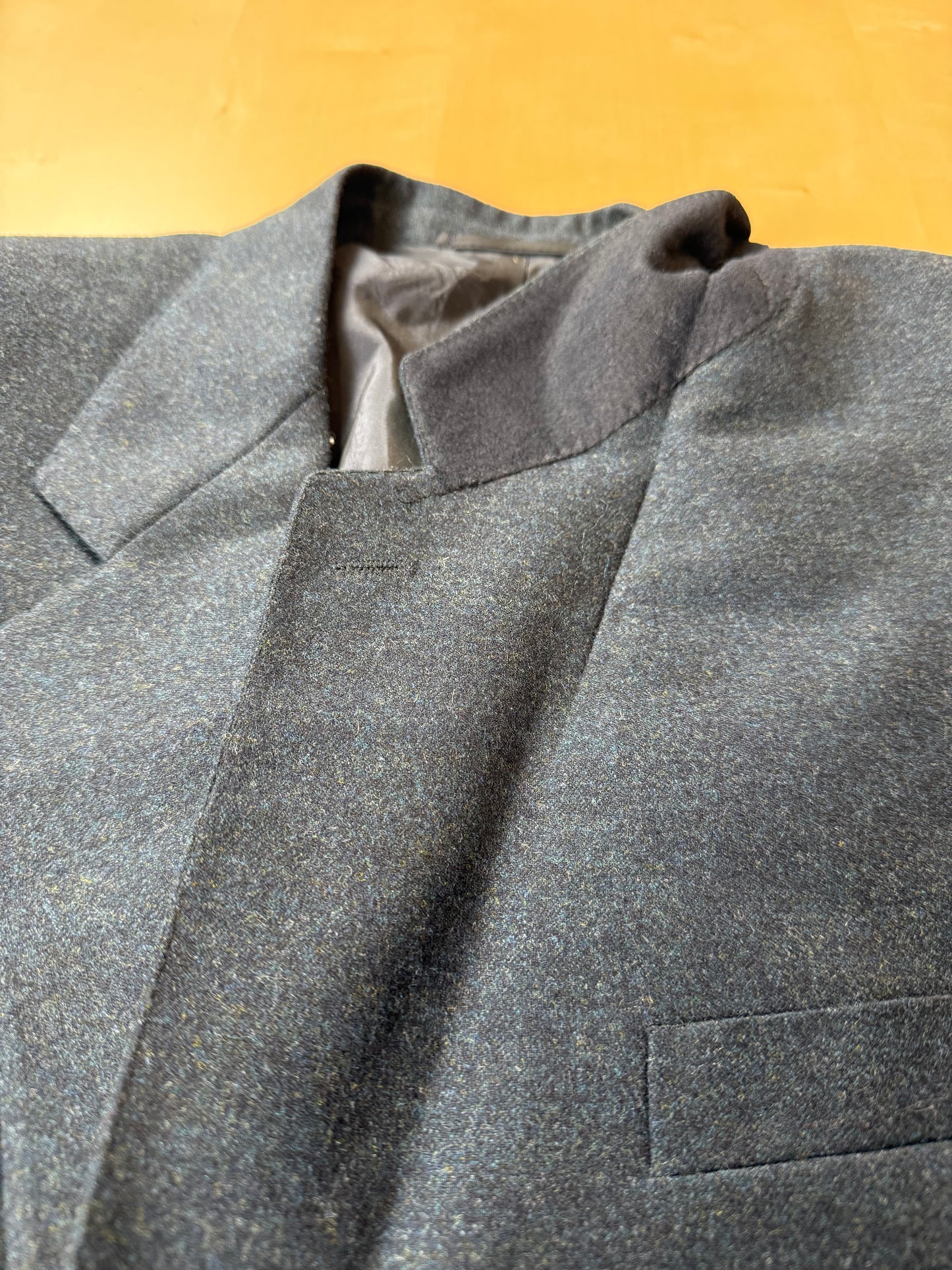 Completo anni ‘80 tessuto Loro Piana flanella lana e cashmere - tg. 50