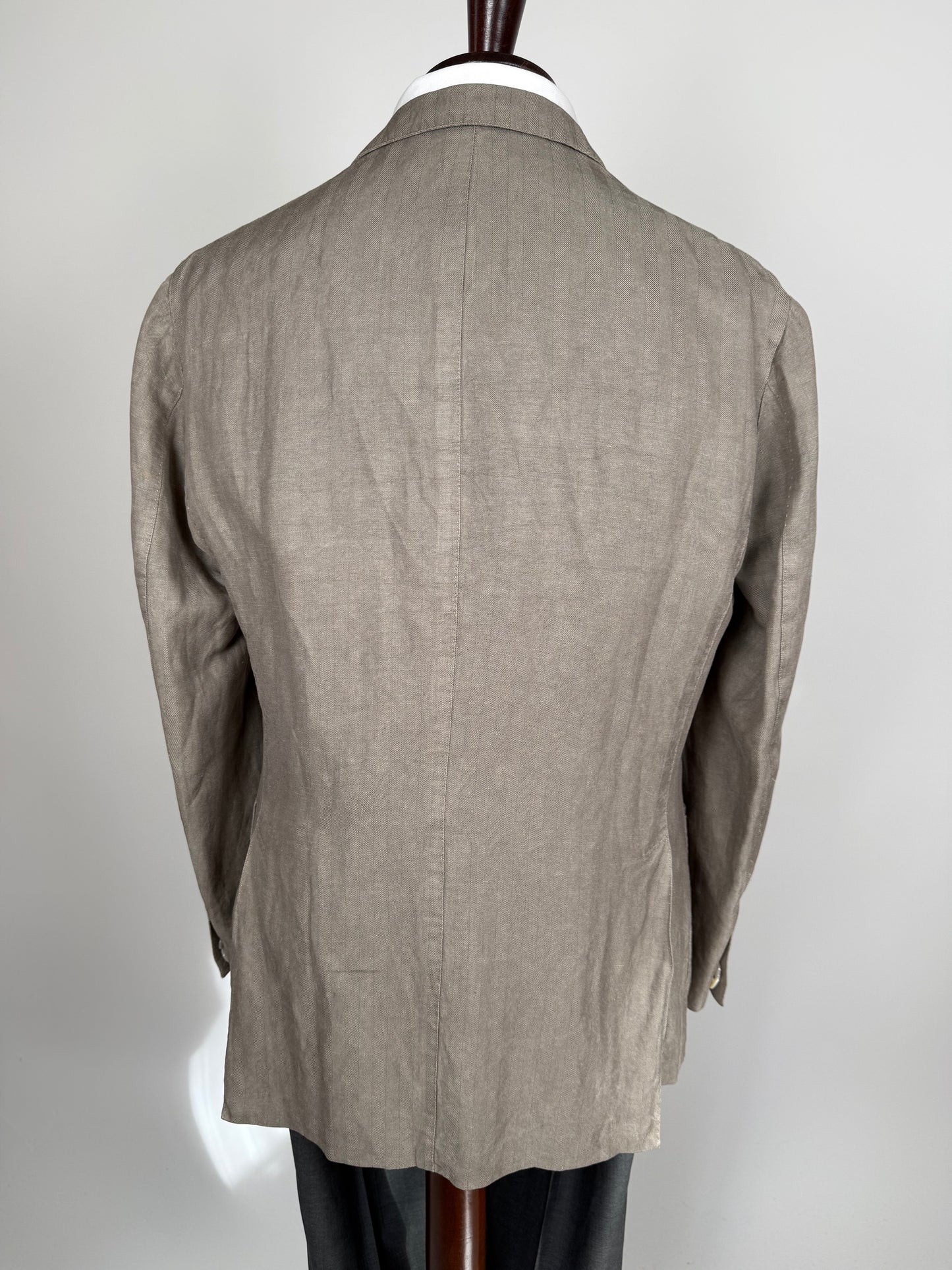 Boglioli K. Jacket estiva in seta e lino tessuto spigato - tg. 52
