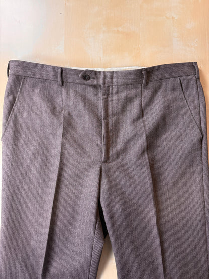 Completo 3 pezzi anni ‘70 marrone mélange - tg. 50/52 drop basso