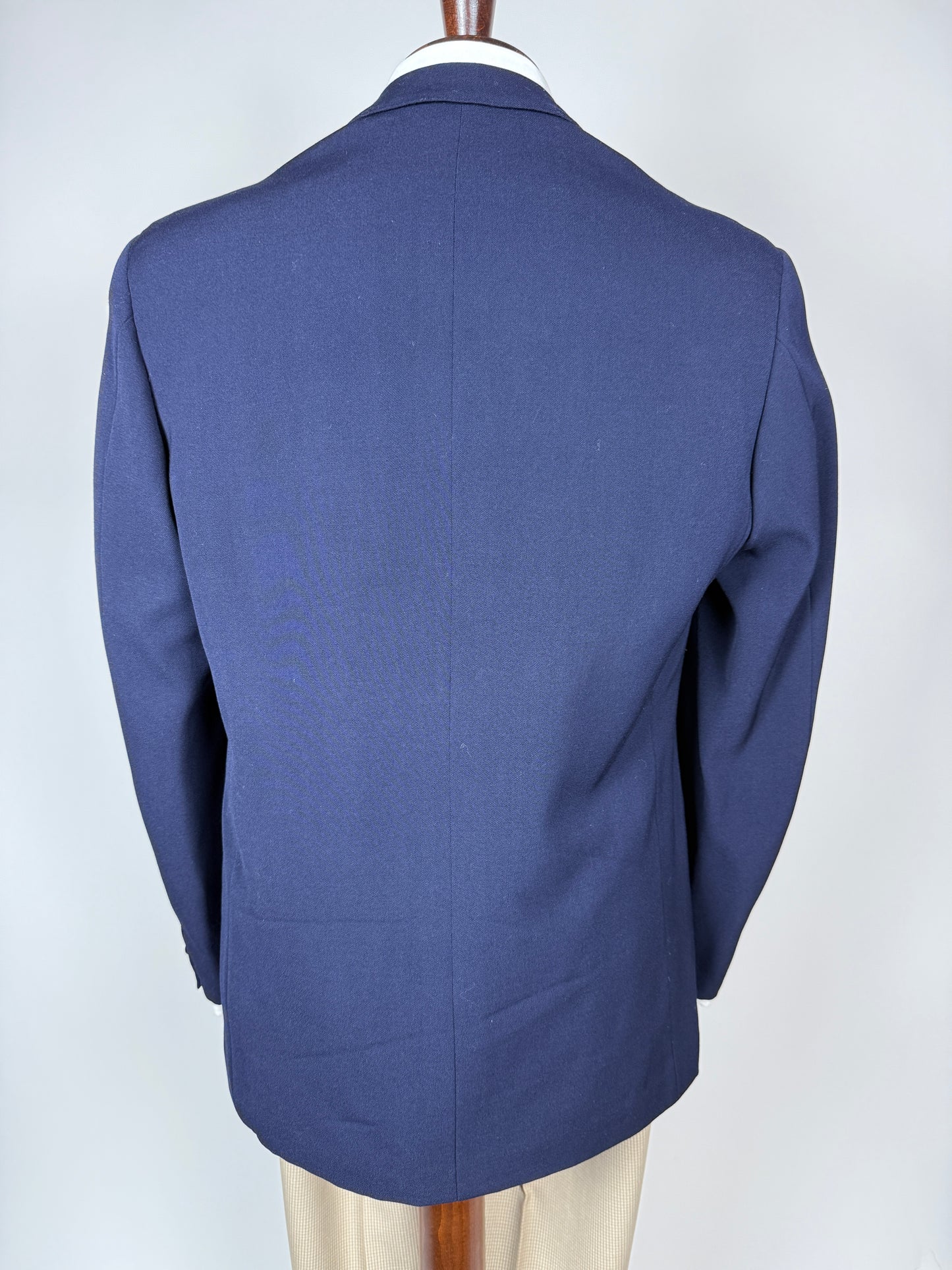 Giacca sartoriale anni ‘50/‘60 flanella pettinata mono bottone e revers lancia - tg. 48/50