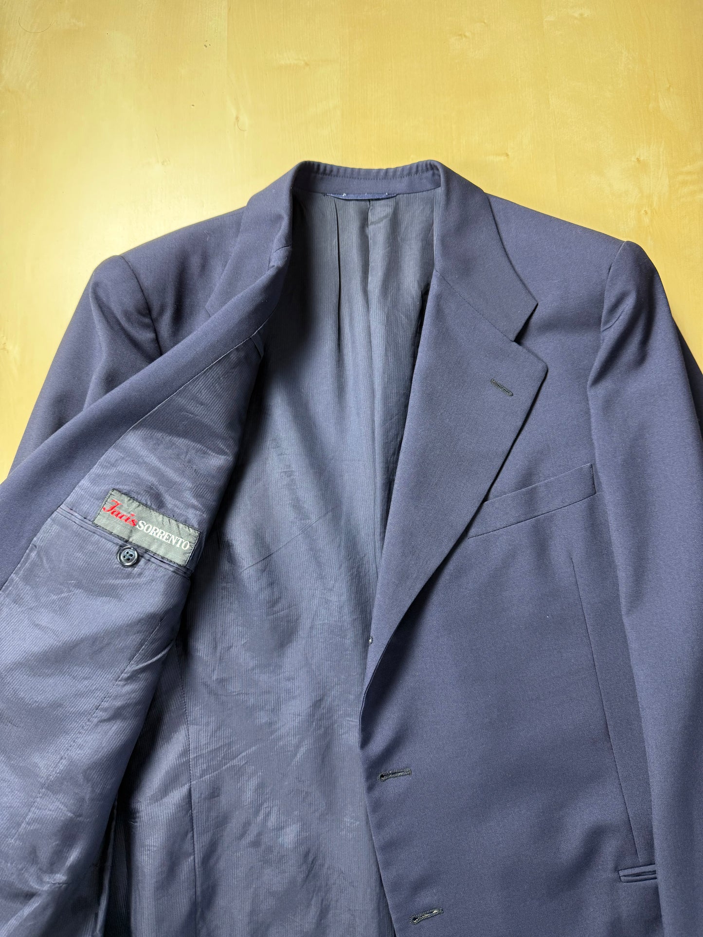 Giacca anni '60/'70 lana-terital blu - tg. 50/52