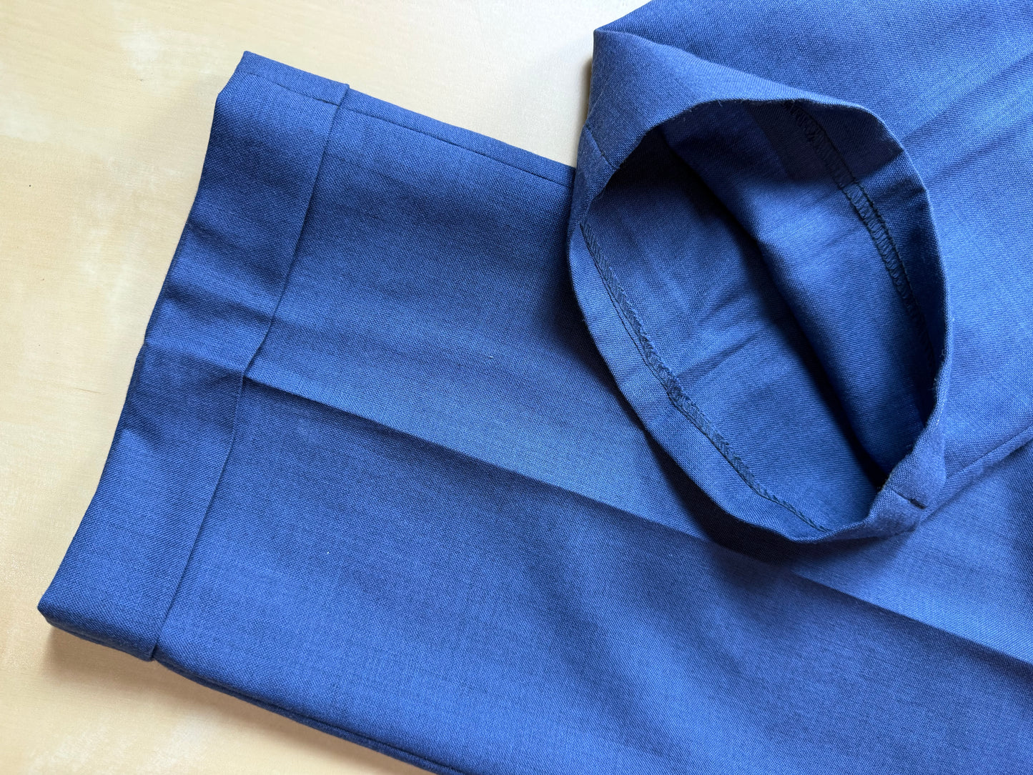 Pantaloni fresco lana blu cobalto anni '90 (NOS) - tg. 50