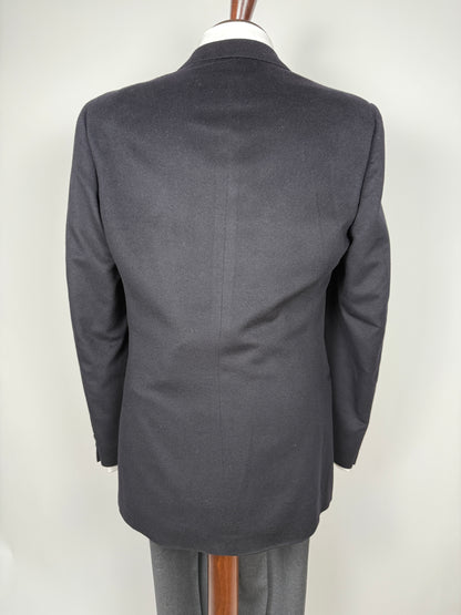 Blazer anni ‘80 in cashmere e lana blu - tg. 48