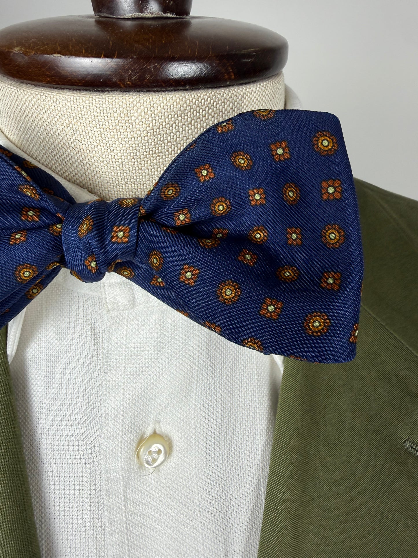 Papillon Marinella micro fantasia navy