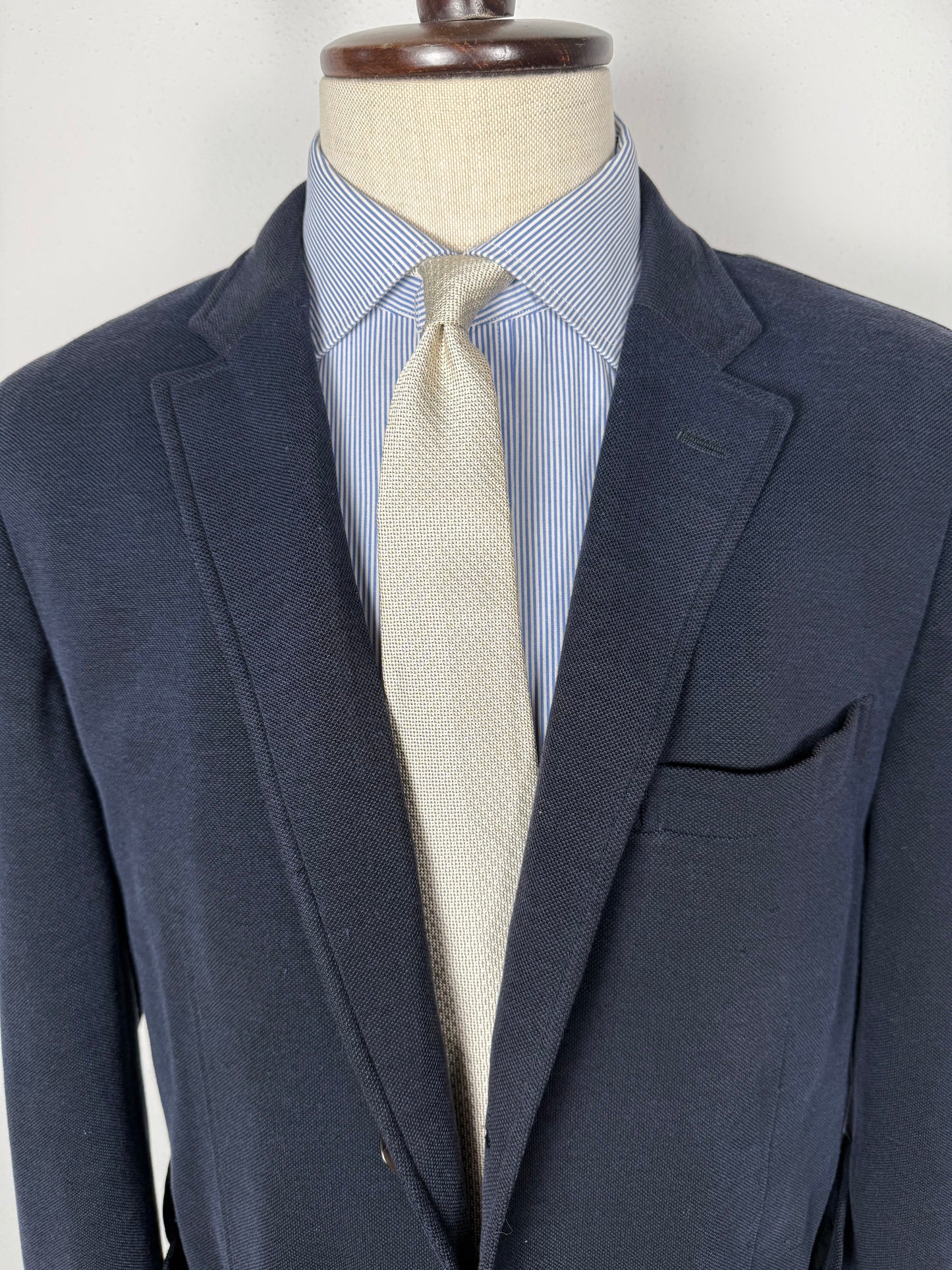 Giacca Caruso destrutturata in piquet di cotone - tg. 54/56