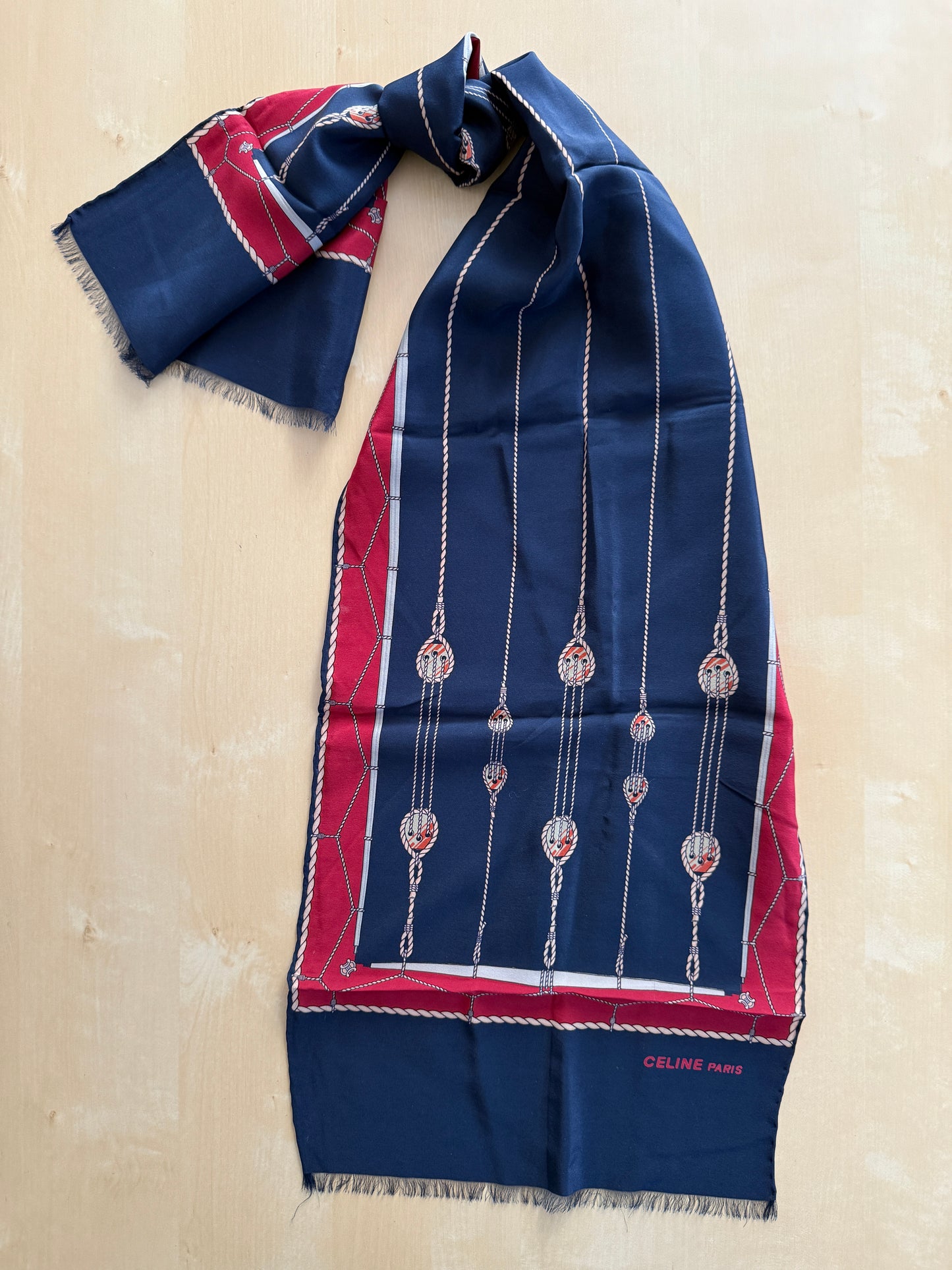 Sciarpa Céline vintage in seta