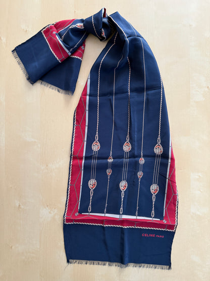 Sciarpa Céline vintage in seta