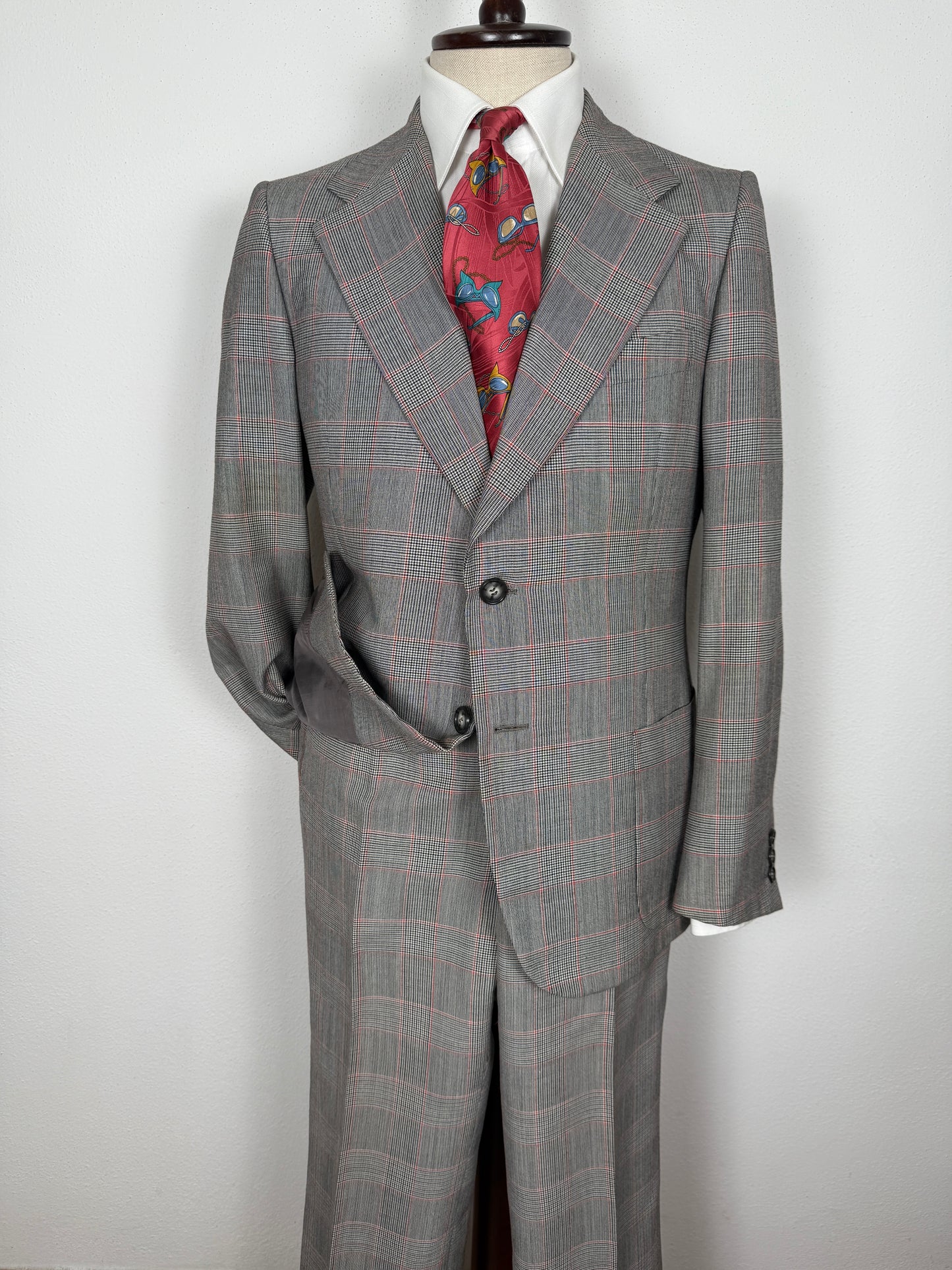 Completo anni '70 principe di Galles pettinato - tg. 50