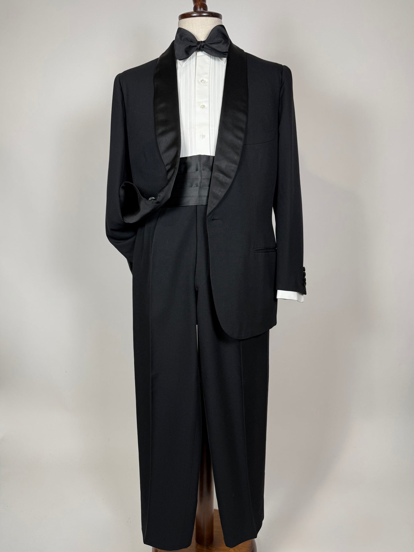 Smoking sartoriale anni ‘50 revers a scialle - tg. 48/50