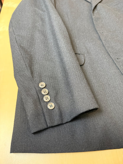 Completo sartoriale anni ‘60 flanella antracite micro spigato - tg. 54