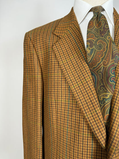 Giacca anni ‘80 pied-de-poule senape - tg. 54