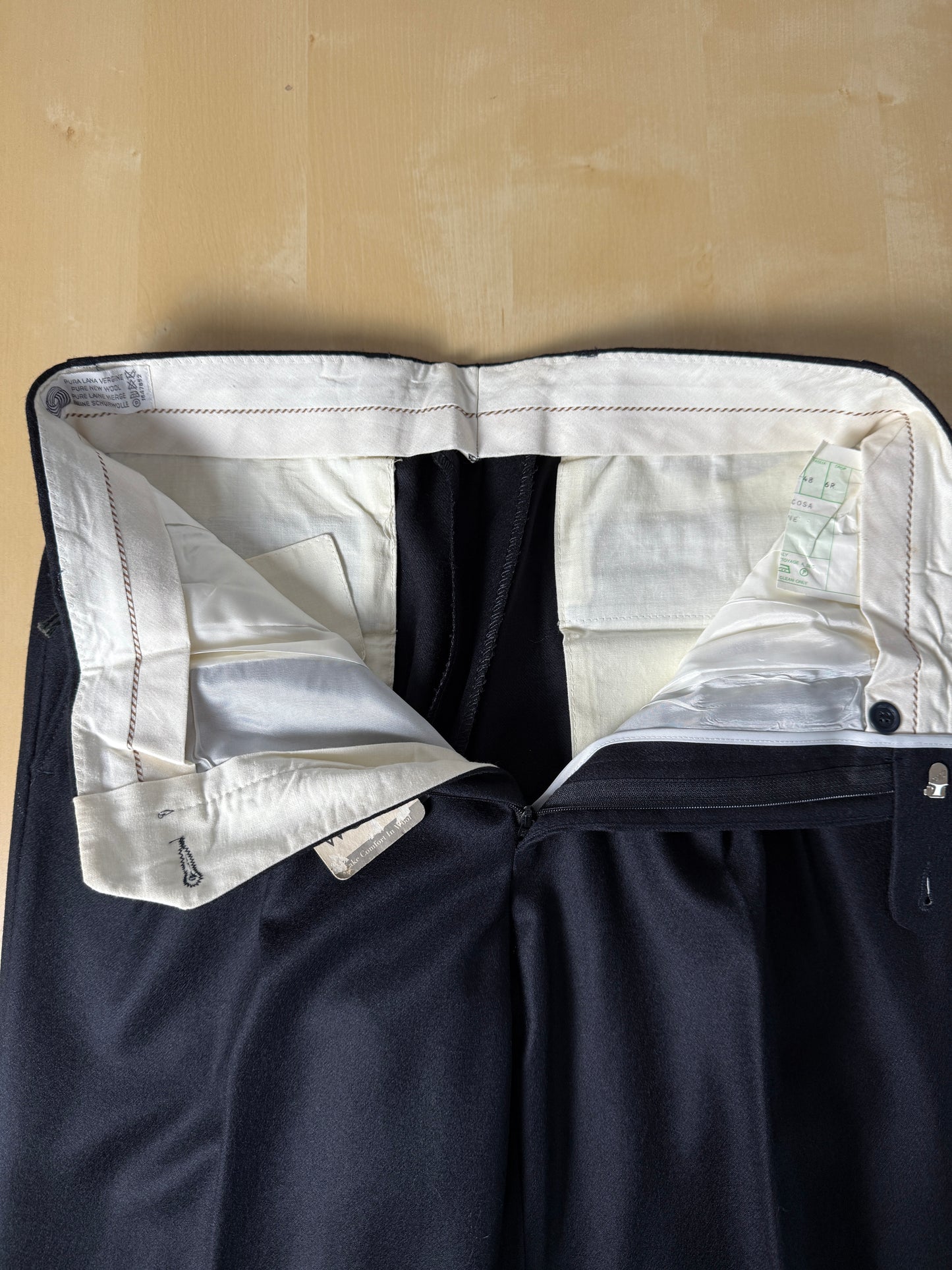 Pantaloni flanella blu notte (NOS) - tg. 44/46