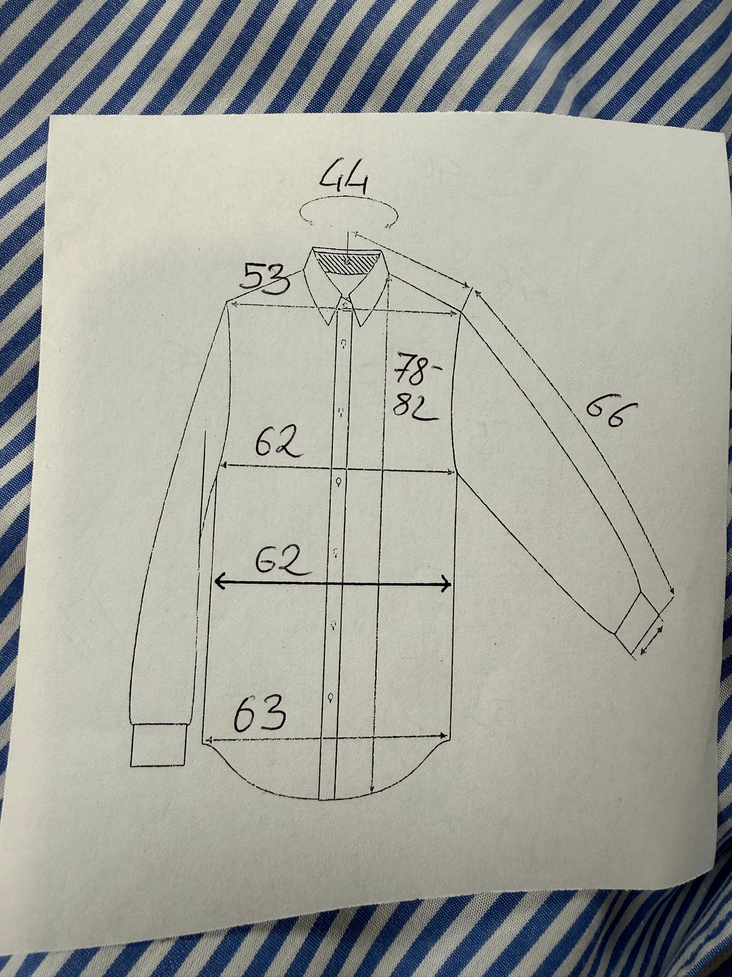 Camicia righe Pancaldi anni ‘80 - XL collo 44