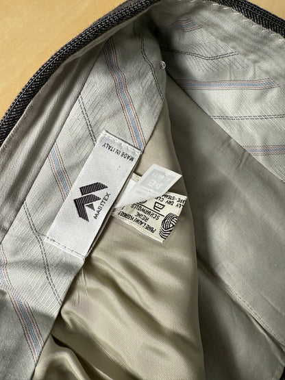 Pantaloni lana pettinata grigio gessato (NOS) - tg. 52