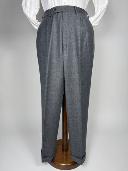 Pantaloni De Paz flanella grigio medio - tg. 50/52