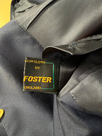 Blazer navy flanella pettinata - tg. 56