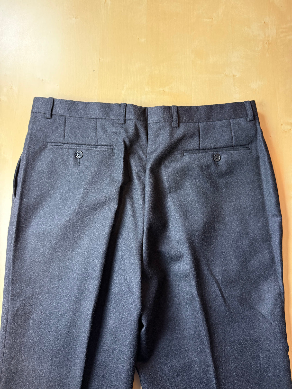 Pantaloni in flanella antracite anni '90 (NOS) - tg. 54