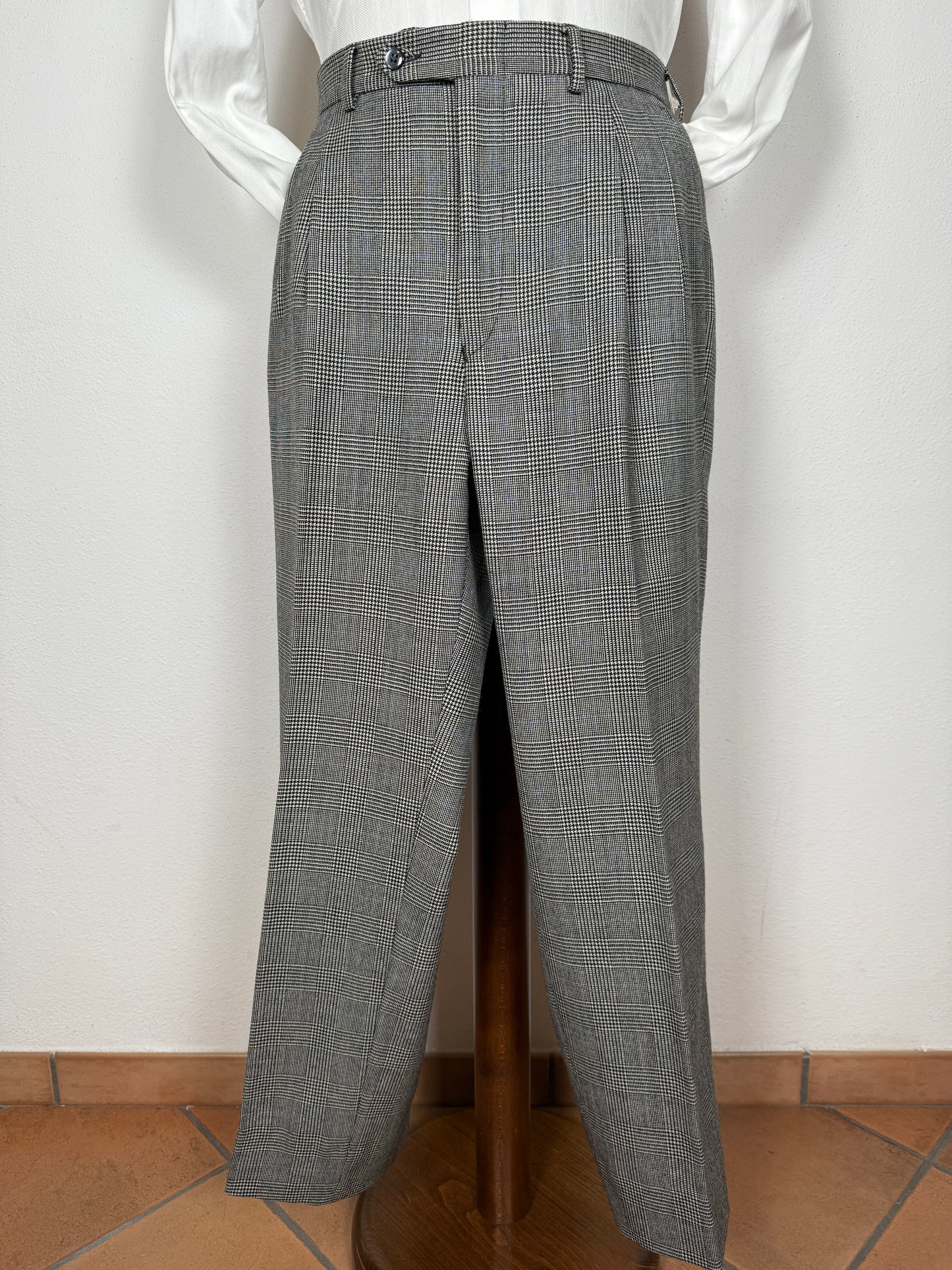 Completo anni ‘80 in flanella principe di Galles - tg. 50