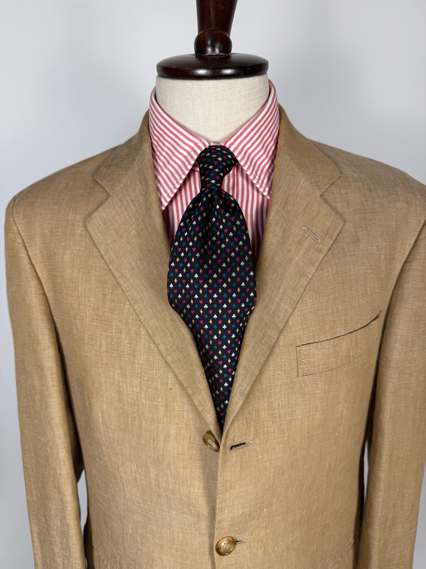 Completo in lino sabbia anni '90 - tg. 50 drop 7
