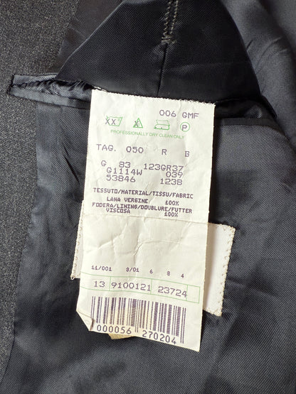 Completo Missoni anni ‘90 in flanella grigio antracite - tg. 48/50