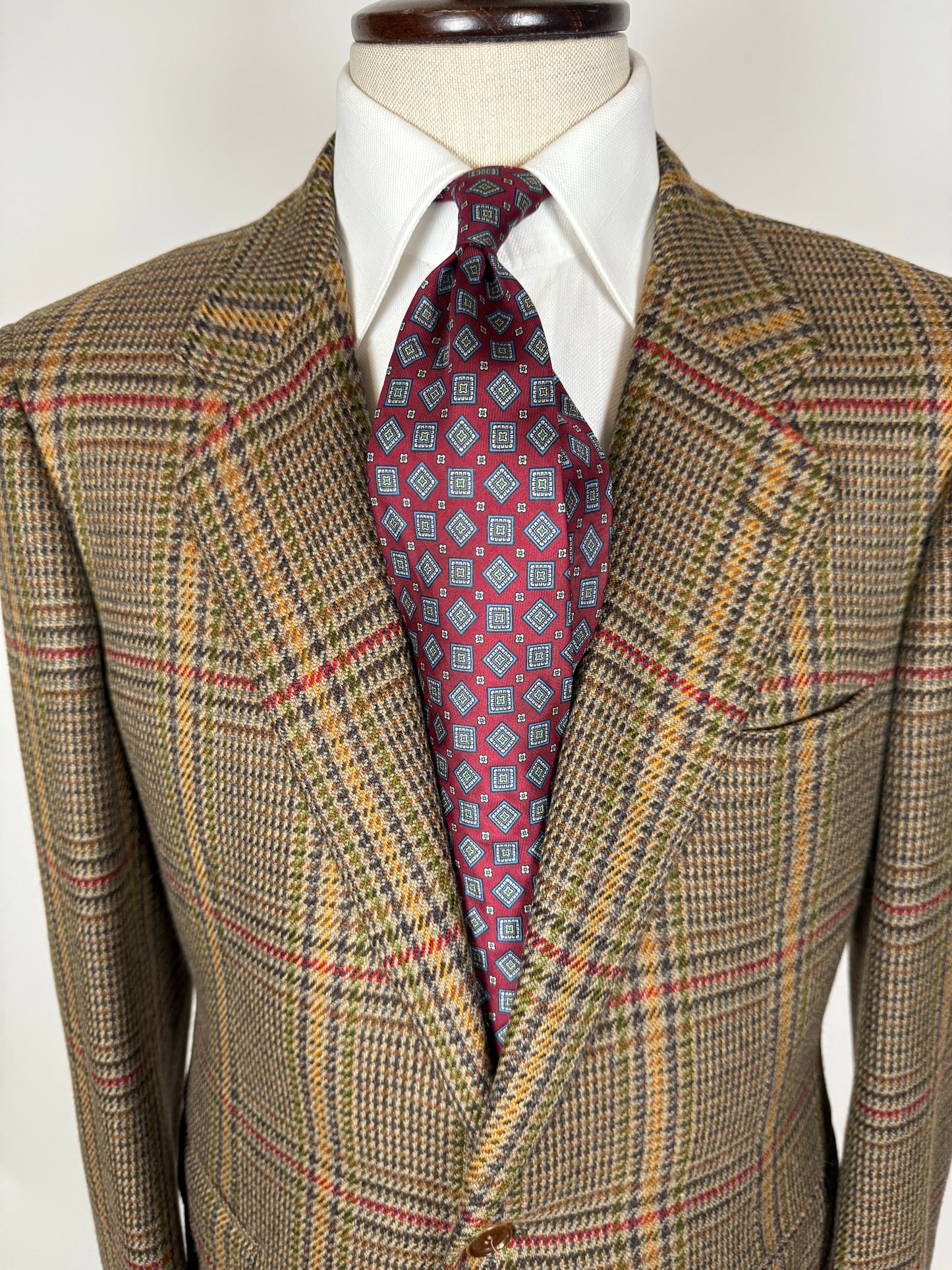 Giacca principe di Galles in puro cashmere tessuto Loro Piana - tg. 48