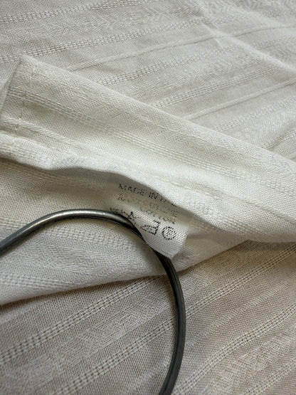 Camicia da sera cotone operato a righe collo diplomatico - M collo 40