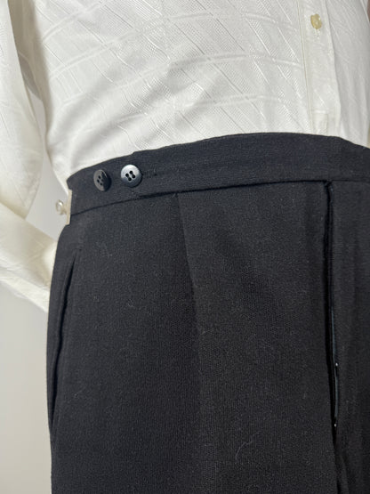 Completo anni ‘60 sartoriale flanella antracite - tg. 46