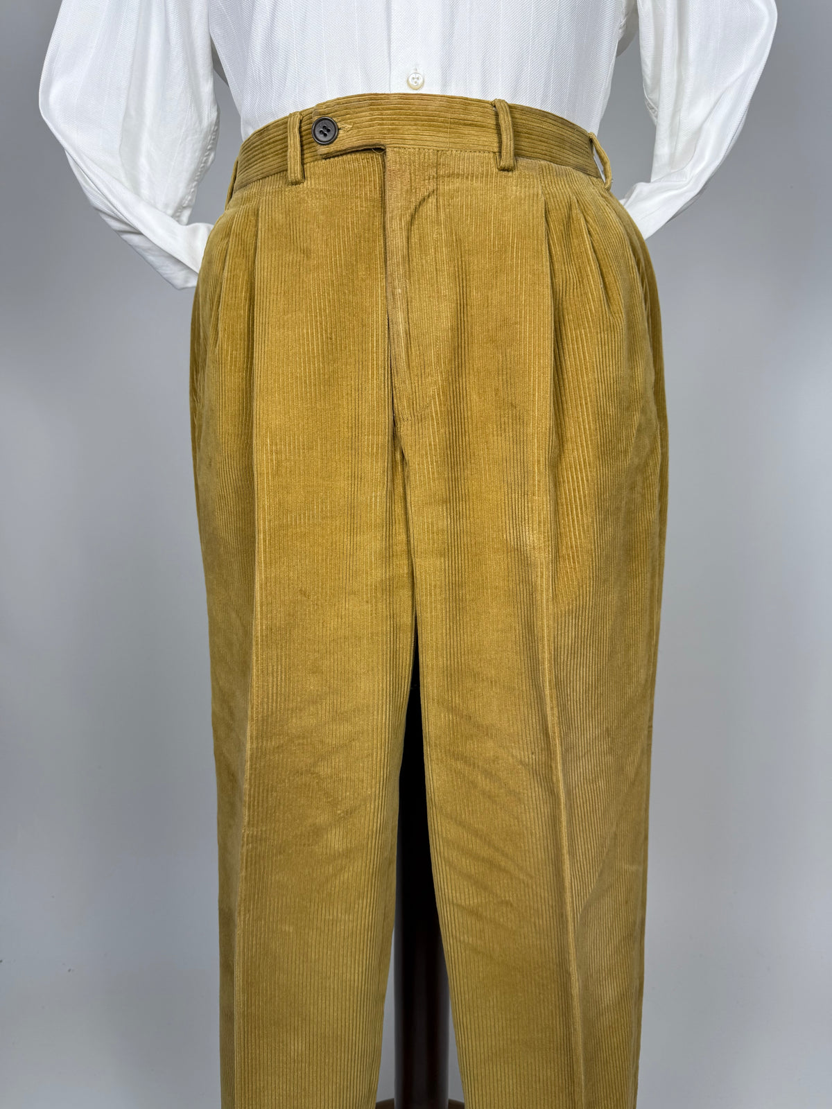 Pantaloni De Paz velluto a coste senape - tg. 50