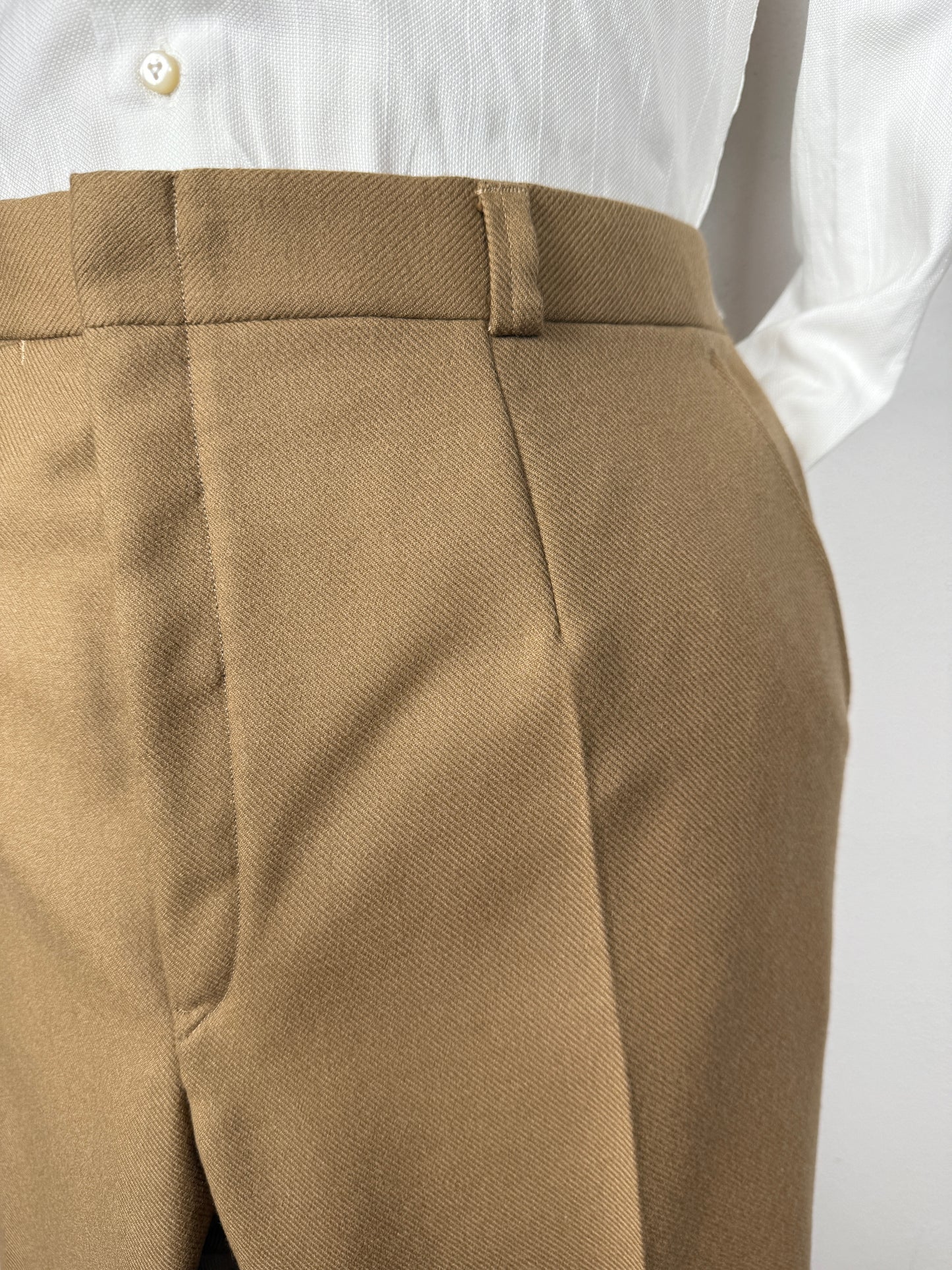 Pantalone sartoriale in cavalry twill anni ‘70 (nuovo) - tg. 56