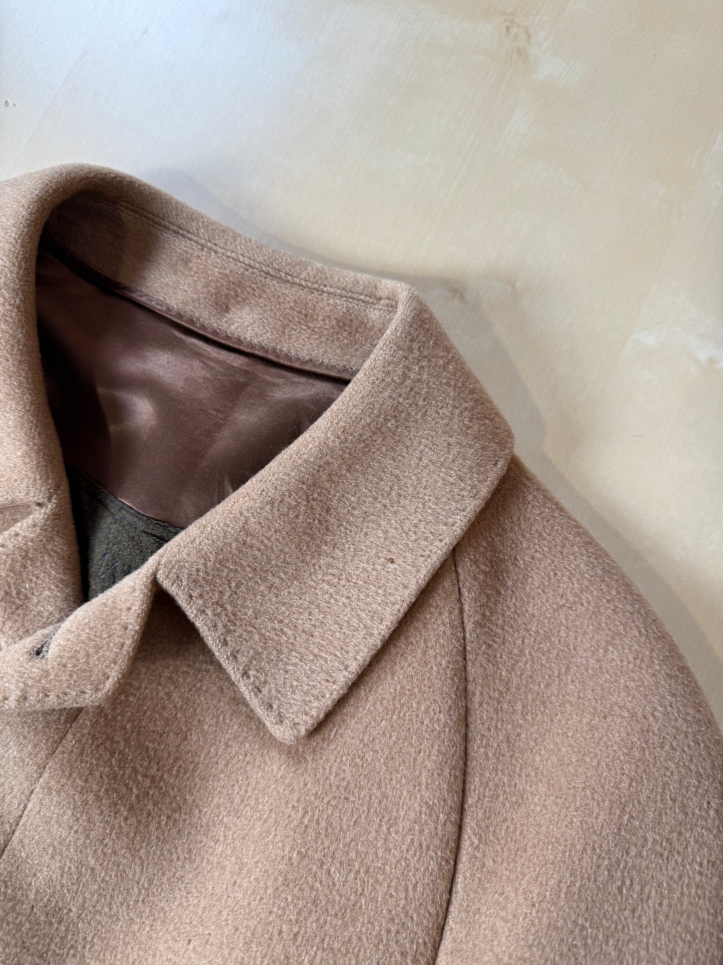 Cappotto raglan anni ‘80 lana e cammello - tg. 46-48