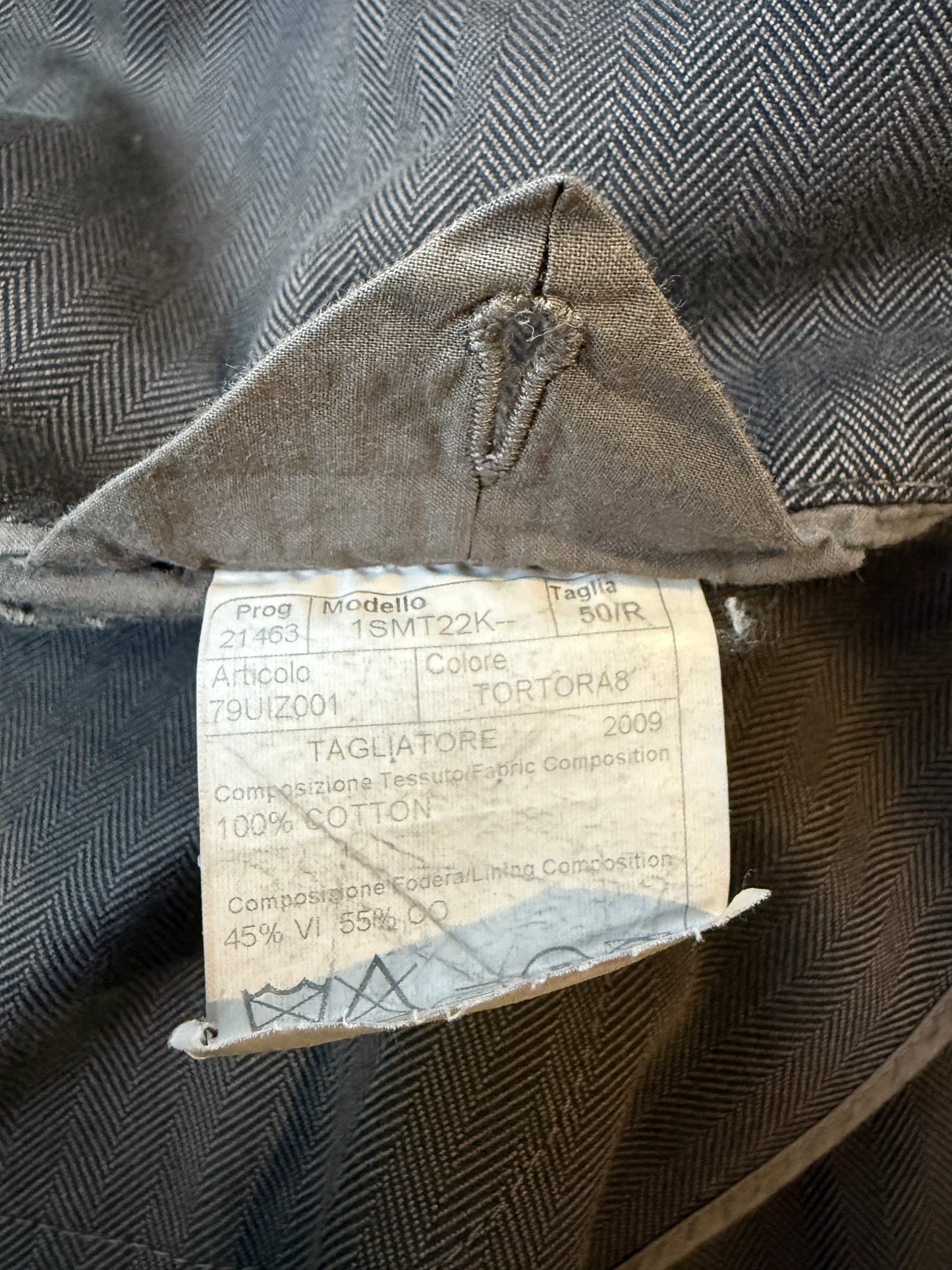 Giacca Tagliatore in cotone herringbone sfoderata - tg. 50