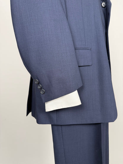 Completo fresco lana blu Trussardi anni '90 - tg. 50