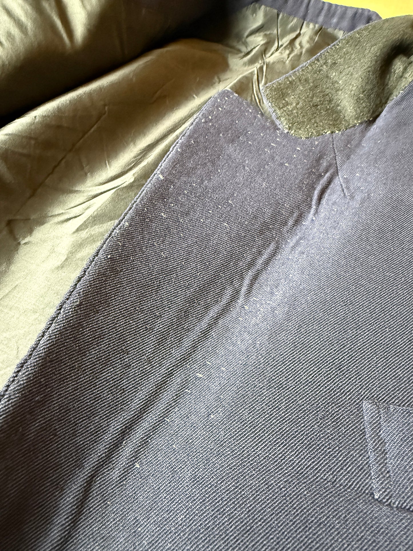 Giacca sartoriale anni ‘50/‘60 flanella pettinata mono bottone e revers lancia - tg. 48/50