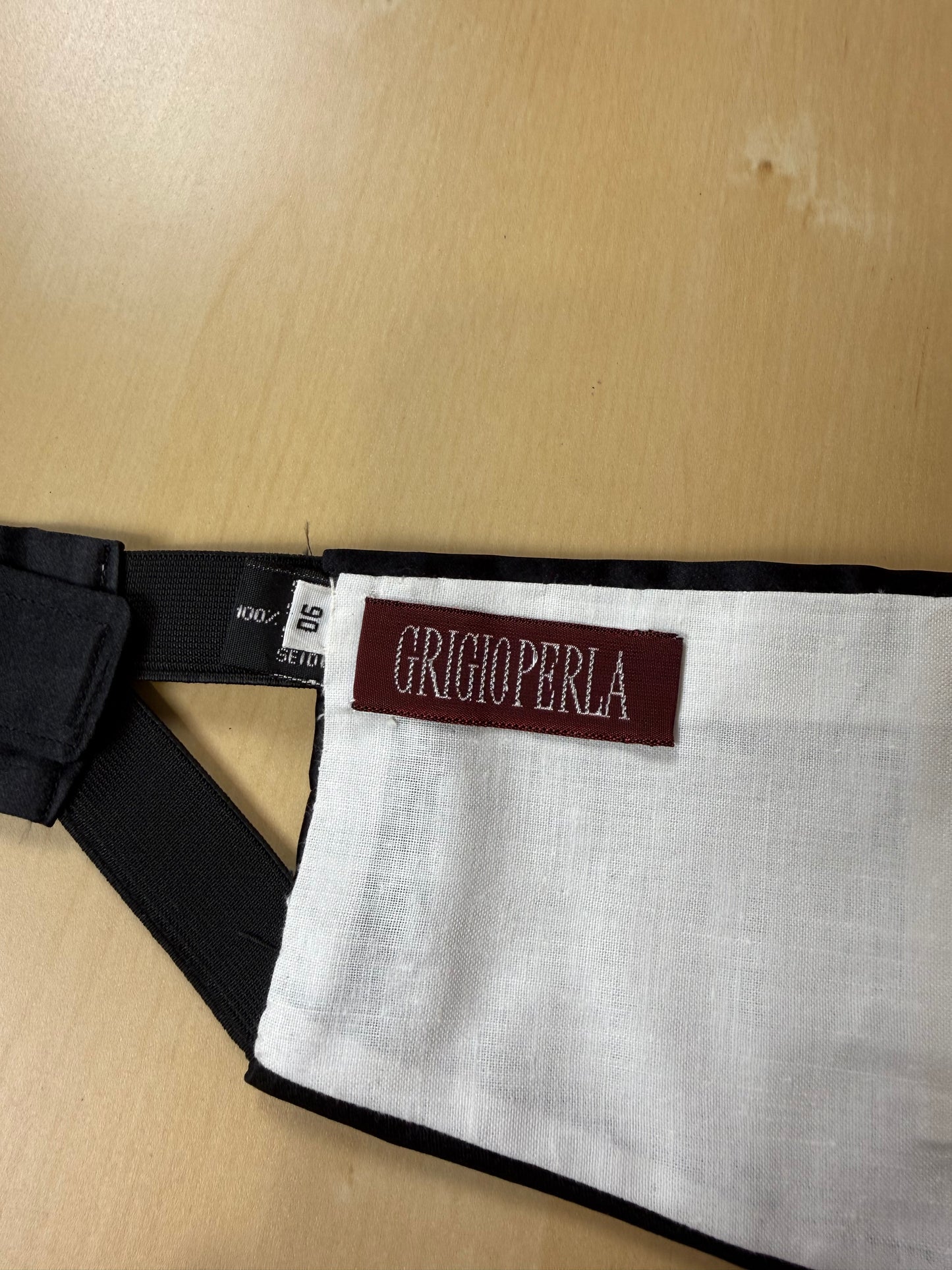 Fascia da smoking in raso di seta - 85-100 cm